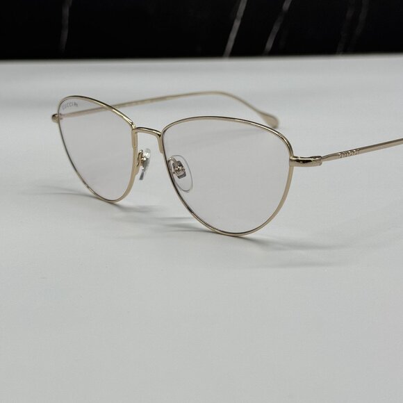 NEW GUCCI GG1185S 001 GUCCI GOLD WOMEN EYEWEAR TRANSITION LENSES EYEWEAR - Picture 7 of 12